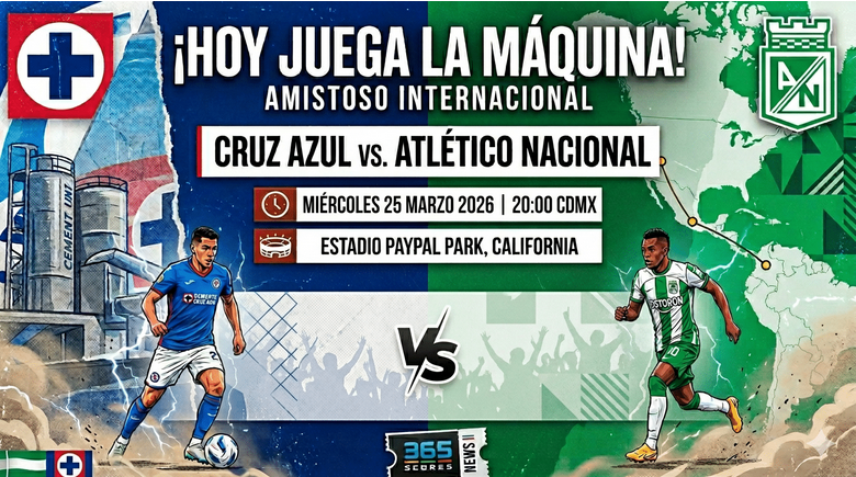 Encuentro amistoso internacional entre Cruz Azul y Atlético Nacional se transmitirá exclusivamente por streaming
