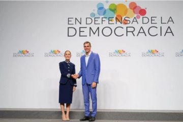 Mandataria mexicana plantea en España desviar presupuesto bélico a reforestación y rechaza operaciones militares en Cuba