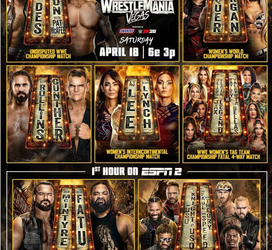 Netflix transmitirá WrestleMania 2026 en directo sin costo adicional para sus suscriptores