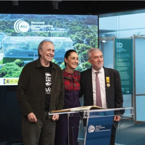 Presidenta Claudia Sheinbaum refuerza alianza tecnológica con España en el Barcelona Supercomputing Center