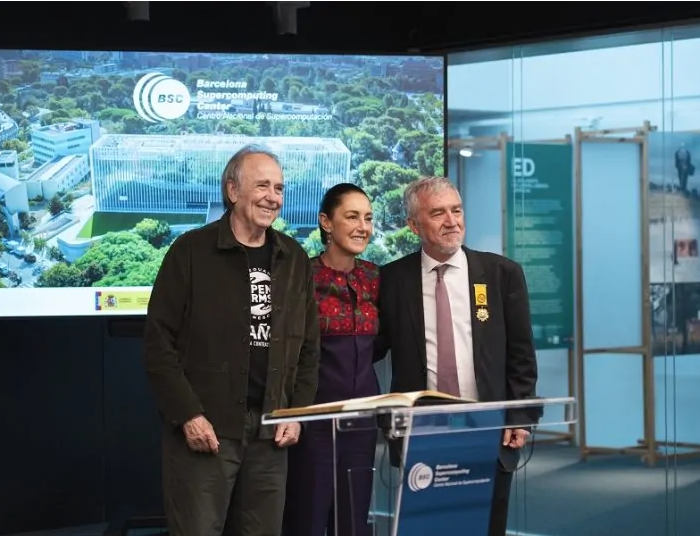 Presidenta Claudia Sheinbaum refuerza alianza tecnológica con España en el Barcelona Supercomputing Center