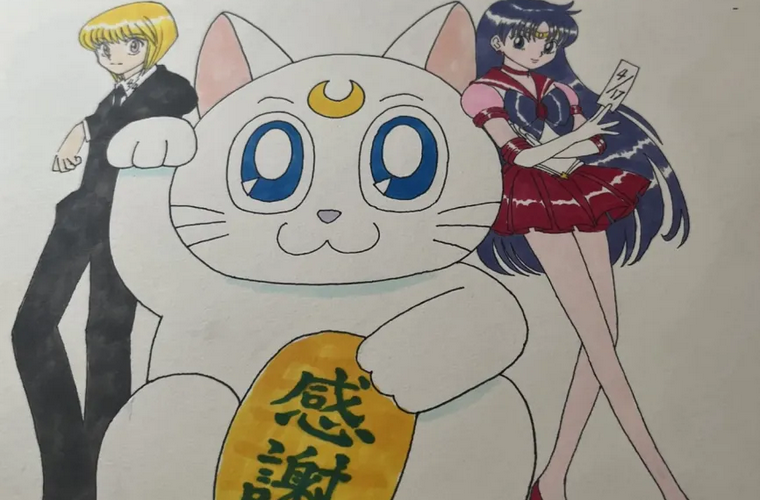 Yoshihiro Togashi sorprende con ilustración crossover de Hunter x Hunter y Sailor Moon dedicada a su esposa