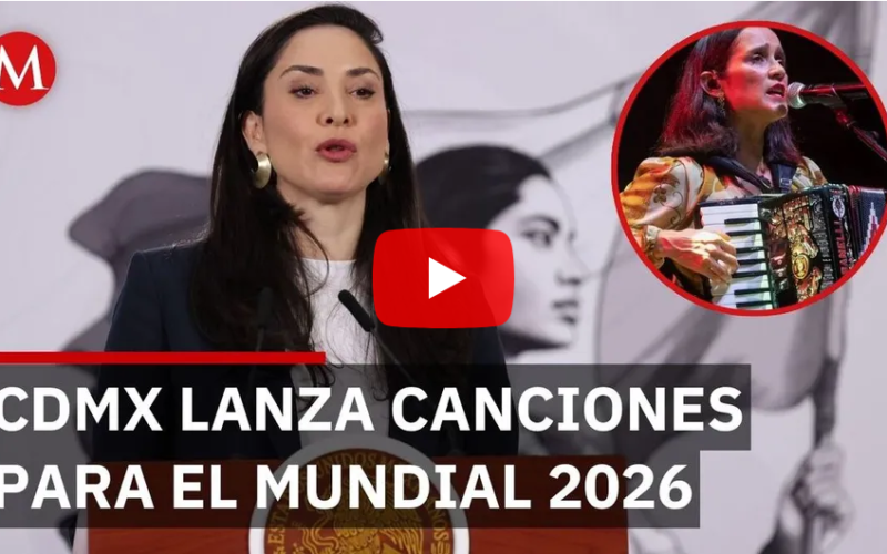 Artistas mexicanos lanzan temas musicales para la Copa Mundial 2026 en la capital