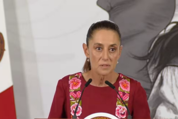 Sheinbaum encabeza su habitual rueda de prensa matutina desde Palacio Nacional
