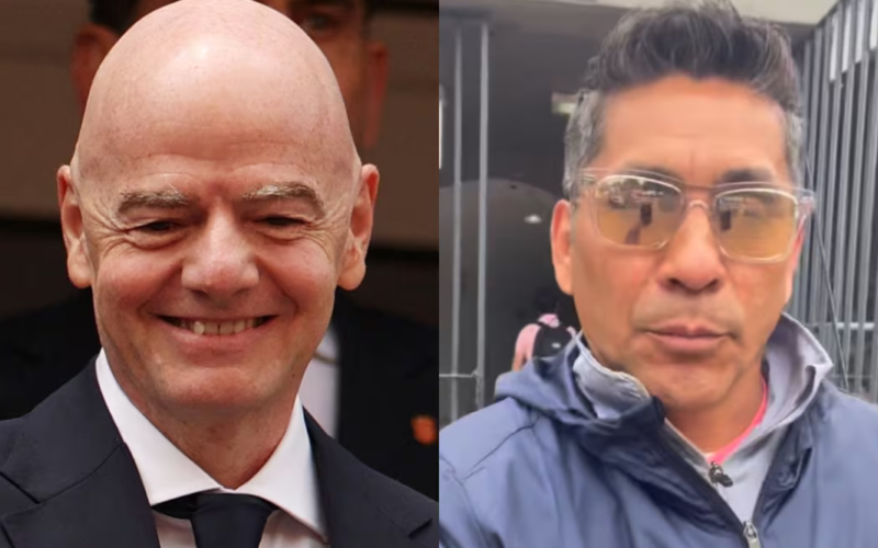 Presidente de la FIFA regala sandalias de lujo a Jorge Campos durante el Mundial 2026