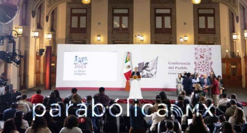 Sheinbaum encabeza su habitual diálogo con medios desde Palacio Nacional
