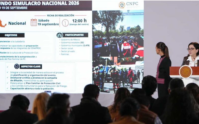 Este sábado 19 de septiembre se llevará a cabo el Simulacro Nacional a las 12:00 horas