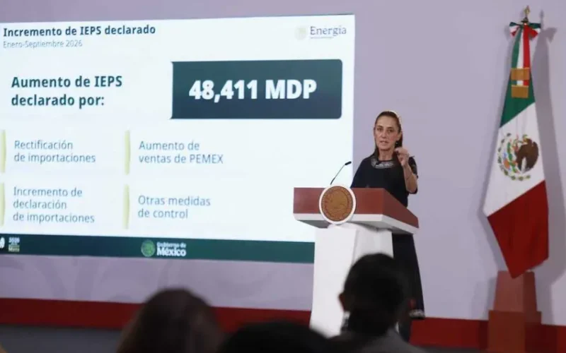 Recuperan 48 mil millones de pesos por combate al huachicol fiscal, informó la presidenta en la mañanera
