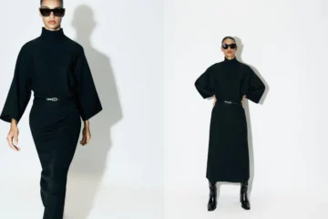 Tres opciones de vestidos de Zara para estilizar la figura con botas y cuero este otoño